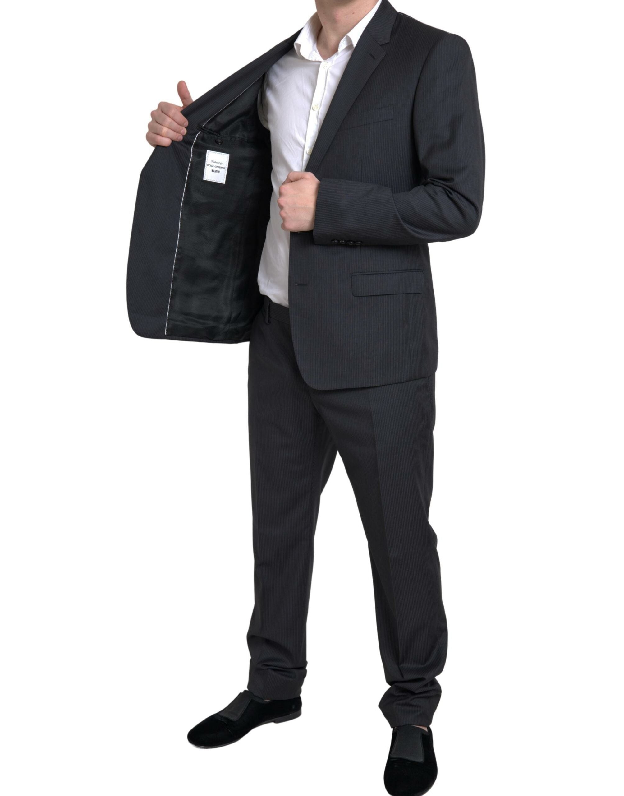 Dolce & Gabbana Black 2 Piece Single Breasted MARTINI Suit -   -  Dolce & Gabbana.