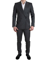 Dolce & Gabbana Gray 2 Piece Double Breasted SICILIA Suit -   -  Dolce & Gabbana.