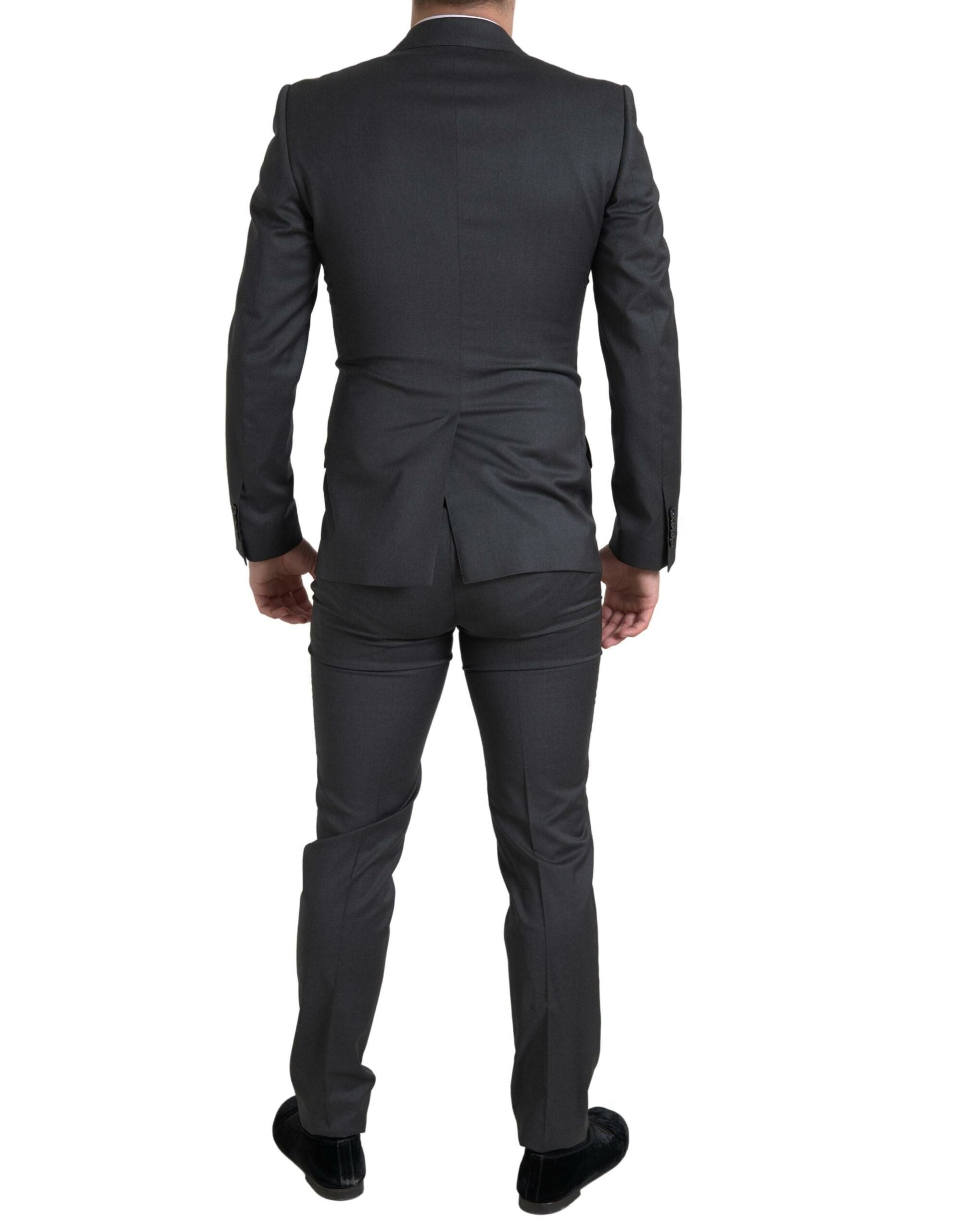 Dolce & Gabbana Gray 2 Piece Double Breasted SICILIA Suit -   -  Dolce & Gabbana.