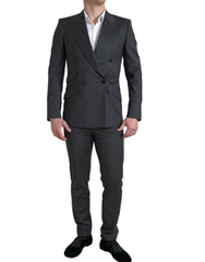Dolce & Gabbana Gray 2 Piece Double Breasted SICILIA Suit -   -  Dolce & Gabbana.