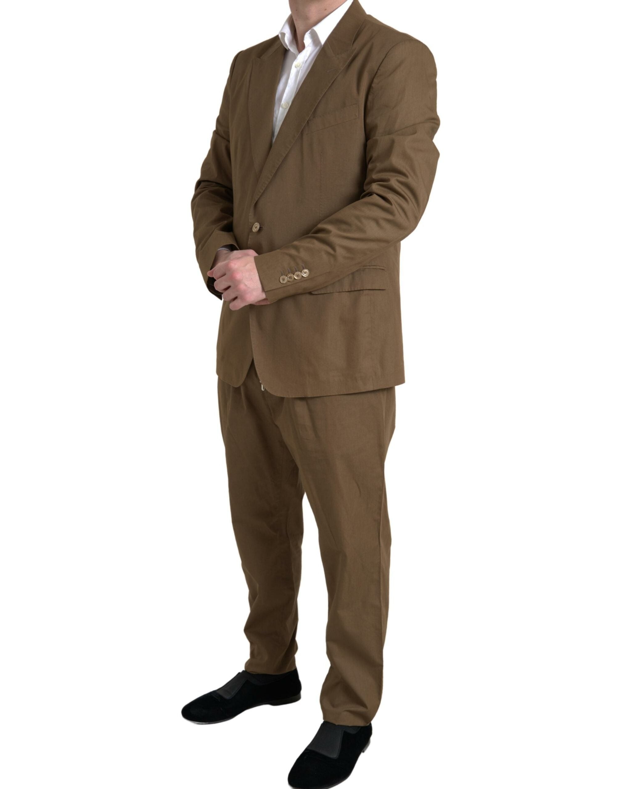 Dolce & Gabbana Brown 2 Piece Single Breasted TAORMINA Suit -   -  Dolce & Gabbana.