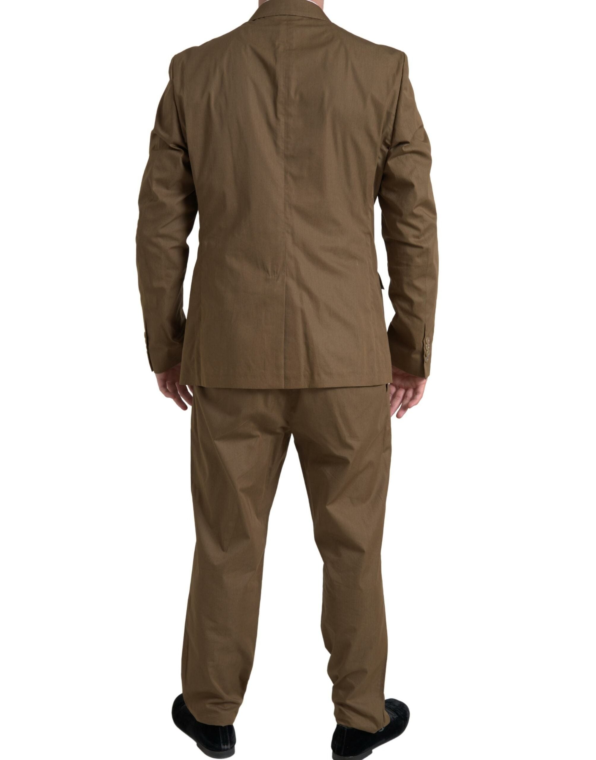 Dolce & Gabbana Brown 2 Piece Single Breasted TAORMINA Suit -   -  Dolce & Gabbana.