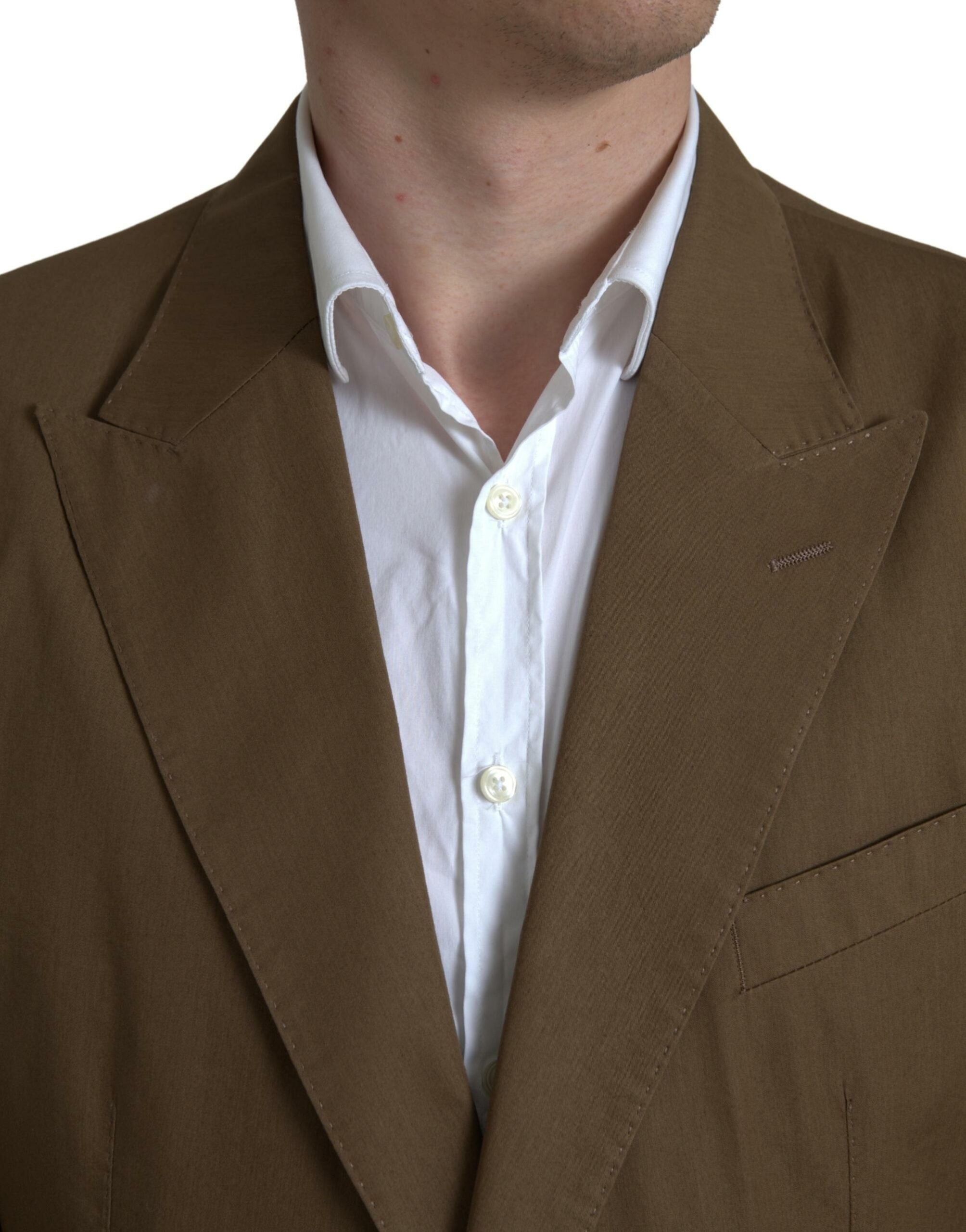 Dolce & Gabbana Brown 2 Piece Single Breasted TAORMINA Suit -   -  Dolce & Gabbana.