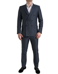 Dolce & Gabbana Blue 2 Piece Double Breasted MARTINI Suit -   -  Dolce & Gabbana.