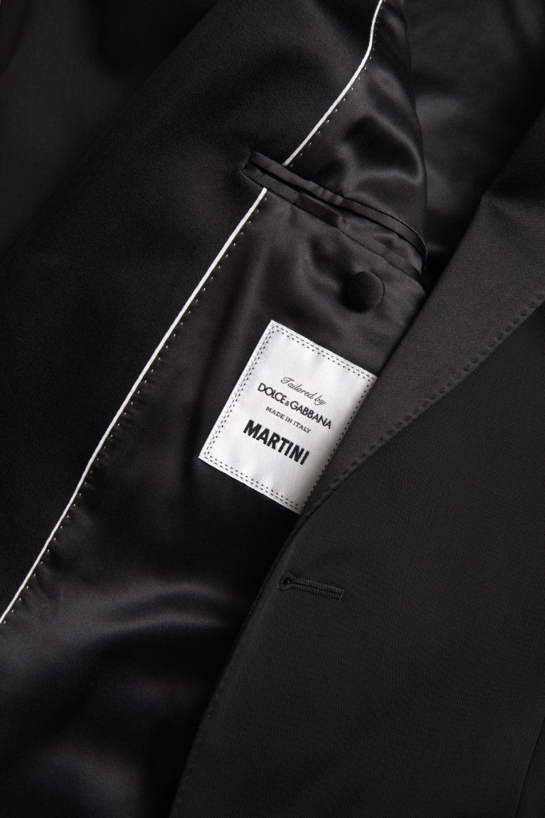 Dolce & Gabbana Black Wool Single Breasted MARTINI Blazer -   -  Dolce & Gabbana.