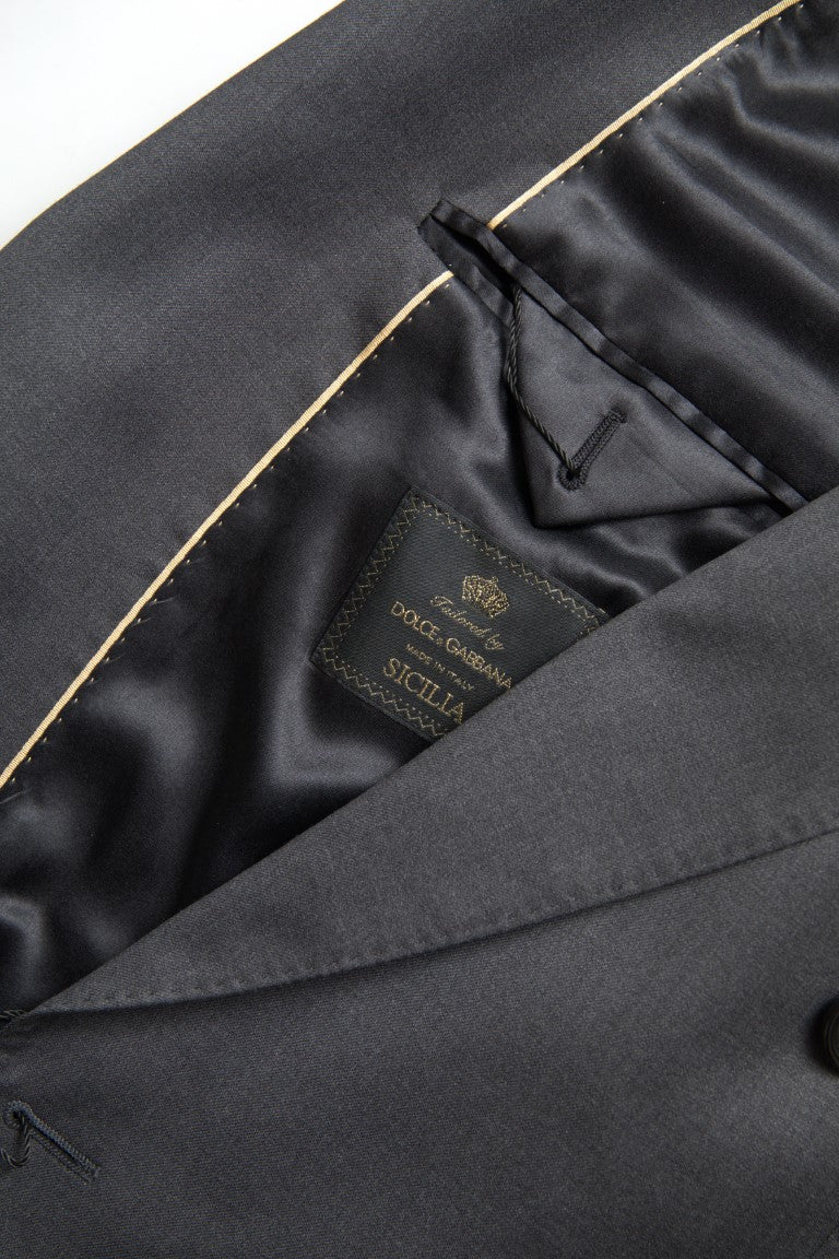 Dolce & Gabbana Gray 2 Piece Double Breasted SICILIA Suit -   -  Dolce & Gabbana.