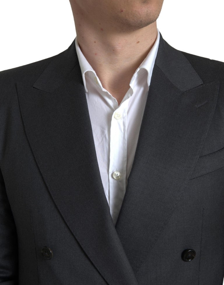 Dolce & Gabbana Gray 2 Piece Double Breasted SICILIA Suit -   -  Dolce & Gabbana.