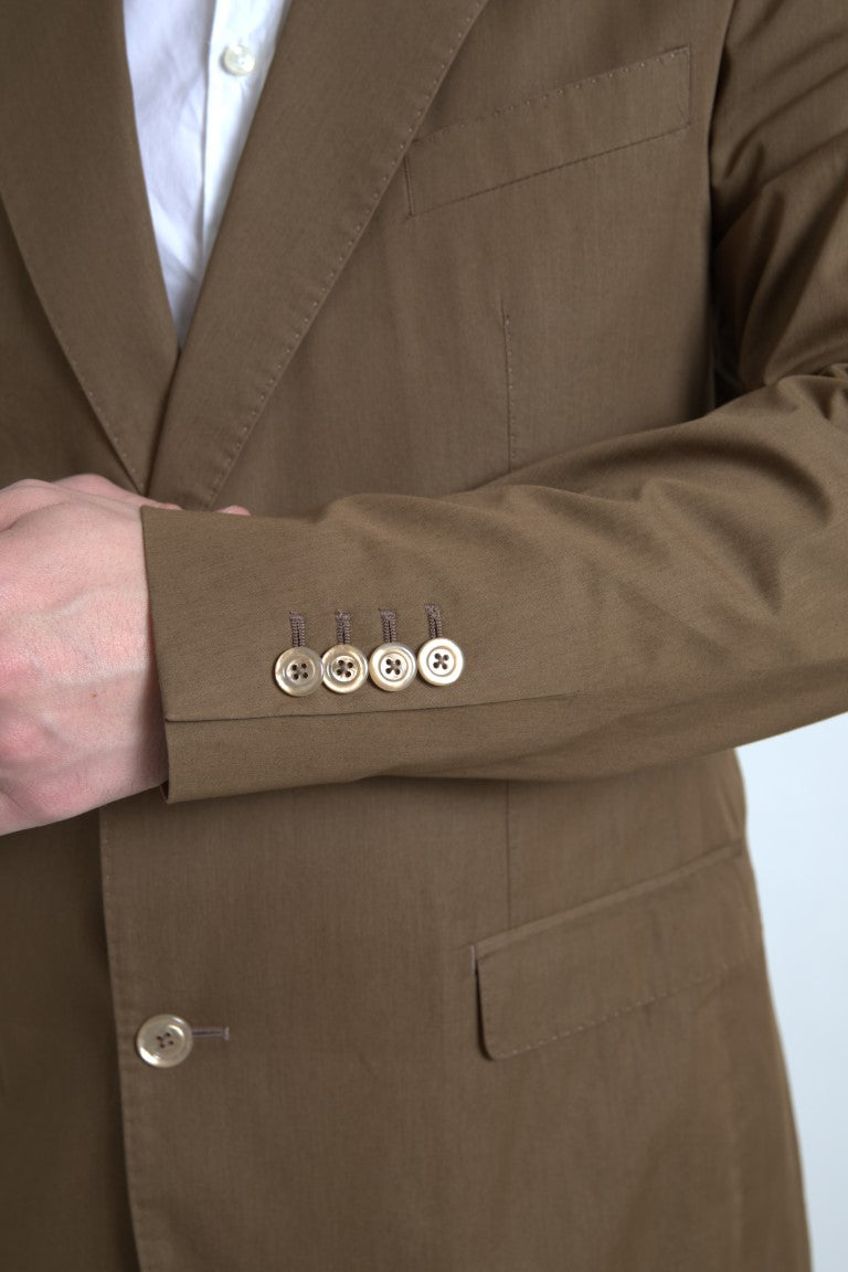 Dolce & Gabbana Brown 2 Piece Single Breasted TAORMINA Suit -   -  Dolce & Gabbana.