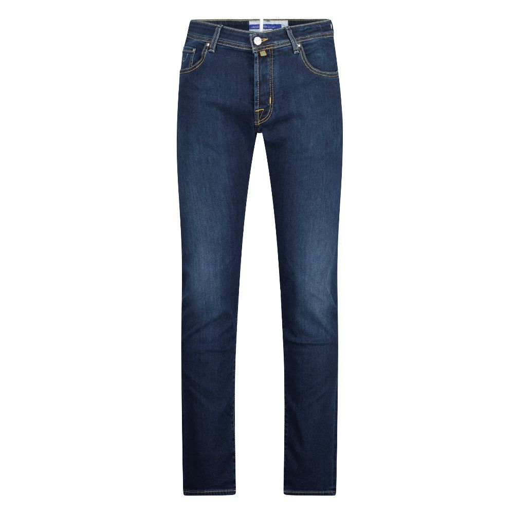 Jacob Cohen Elegant Slim Fit Dark Blue Jeans -   -  Jacob Cohen.