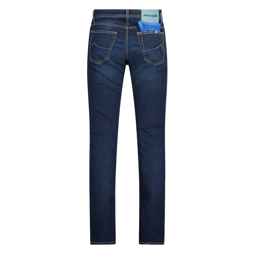 Jacob Cohen Elegant Slim Fit Dark Blue Jeans -   -  Jacob Cohen.