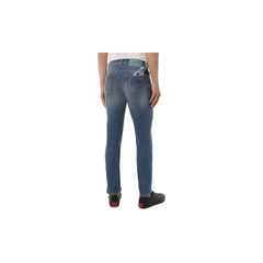 Jacob Cohen Light Blue Cotton Men Jeans with Stretch Fit -   -  Jacob Cohen.