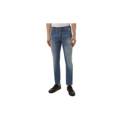 Jacob Cohen Light Blue Cotton Men Jeans with Stretch Fit -   -  Jacob Cohen.