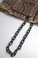 Dolce & Gabbana Brown Leopard Silk Sleeveless Sportswear -  Vests for Men Suits -  Dolce & Gabbana.