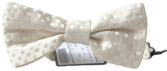 Dolce & Gabbana Ivory Fantasy Pattern Adjustable Neck Papillon Bow Tie -  Neckties, Men -  Dolce & Gabbana.
