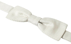 Dolce & Gabbana Ivory Silk Adjustable Neck Papillon Men Bow Tie -  Neckties, Men -  Dolce & Gabbana.
