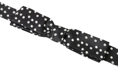 Dolce & Gabbana Black Polka Dot Silk Adjustable Men Neck Papillon Bow Tie -  Neckties, Men -  Dolce & Gabbana.