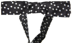 Dolce & Gabbana Black Polka Dot Silk Adjustable Men Neck Papillon Bow Tie -  Neckties, Men -  Dolce & Gabbana.