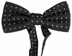 Dolce & Gabbana Black Polka Dot Silk Adjustable Men Neck Papillon Bow Tie -  Neckties, Men -  Dolce & Gabbana.