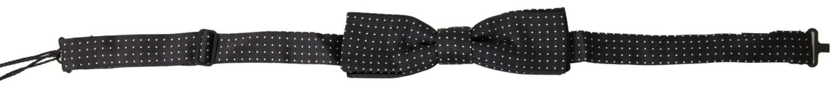 Dolce & Gabbana Black Polka Dot Silk Adjustable Men Neck Papillon Bow Tie -  Neckties, Men -  Dolce & Gabbana.
