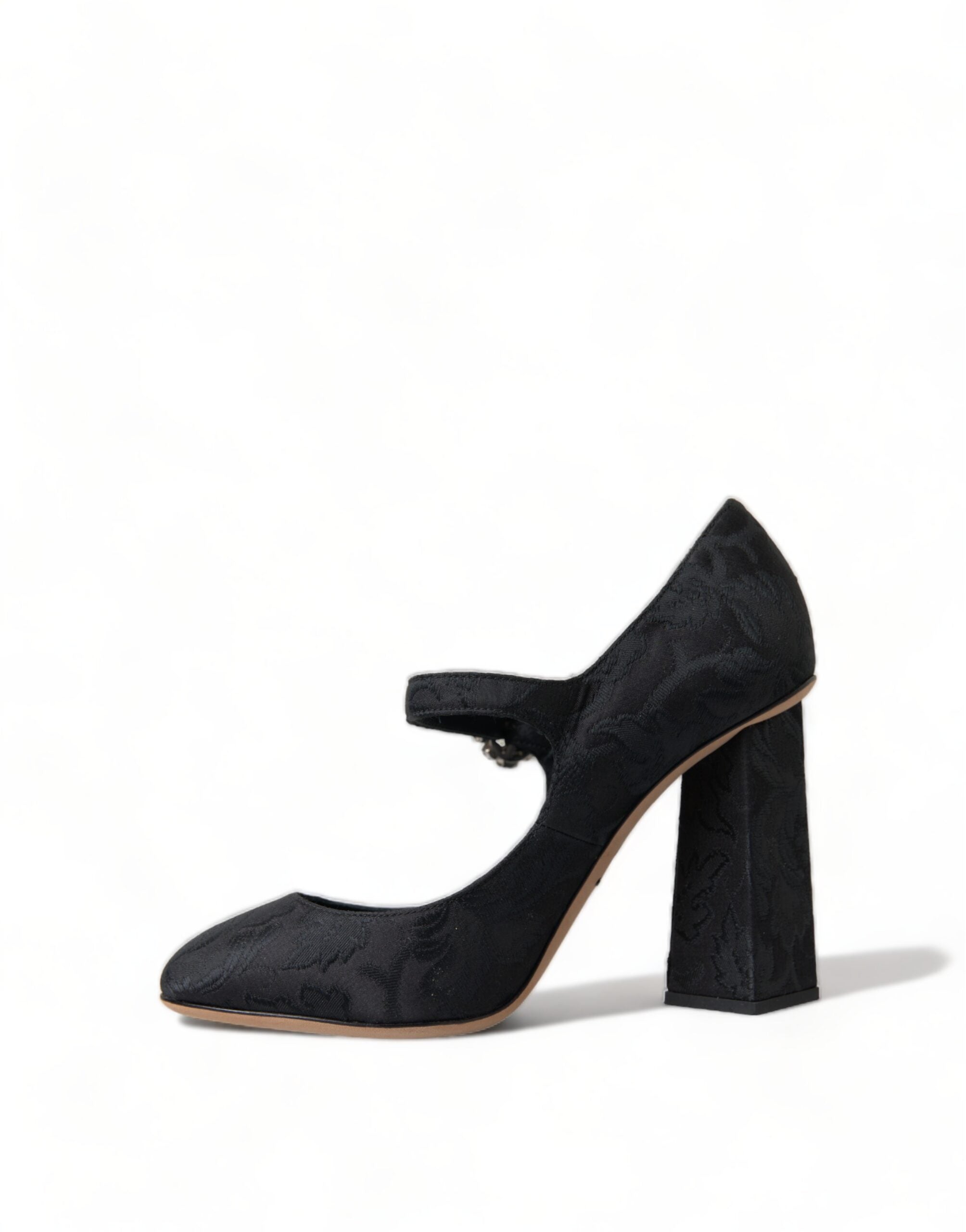 Dolce & Gabbana Black Brocade Mary Janes Heels Pumps Shoes -   -  Dolce & Gabbana.