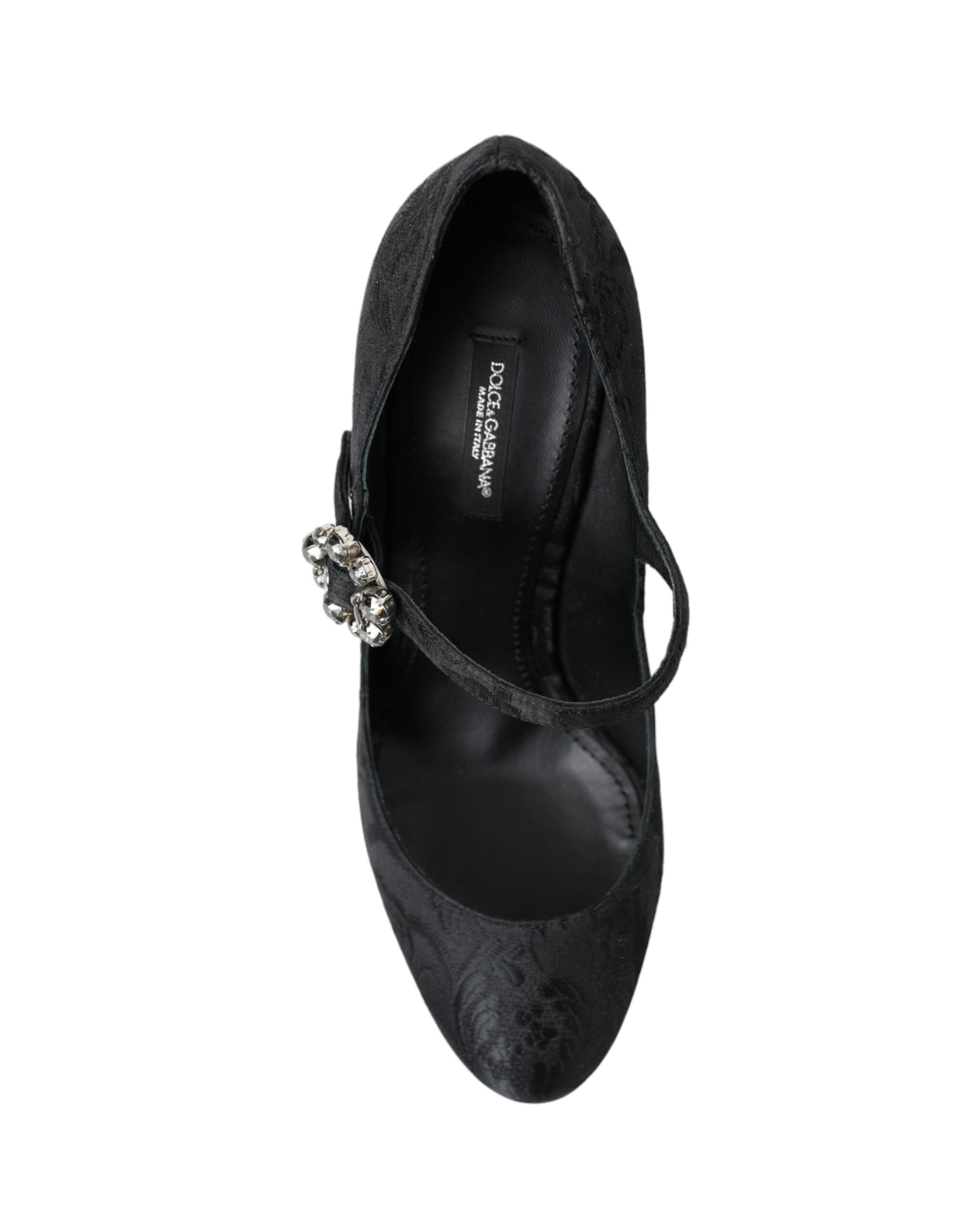 Dolce & Gabbana Black Brocade Mary Janes Heels Pumps Shoes -   -  Dolce & Gabbana.