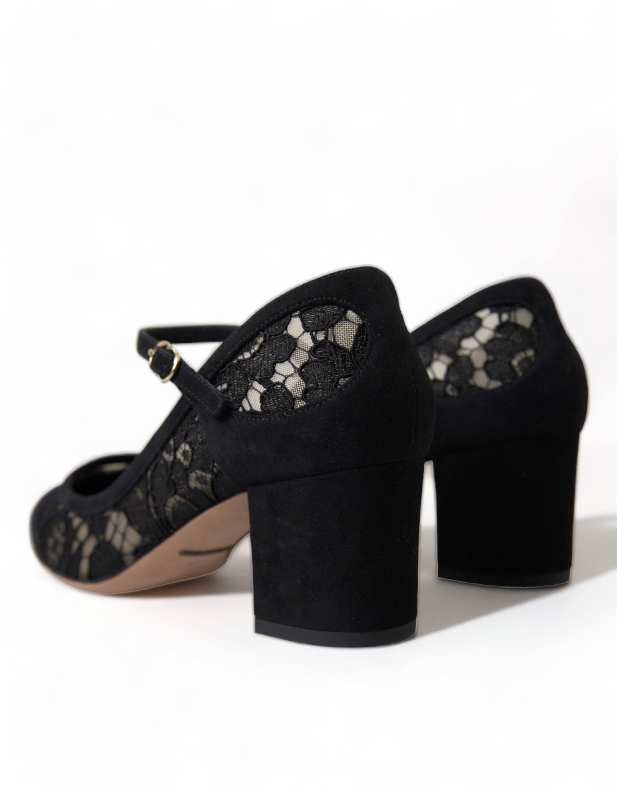 Dolce & Gabbana Black Mary Jane Taormina Lace Pumps Shoes -   -  Dolce & Gabbana.