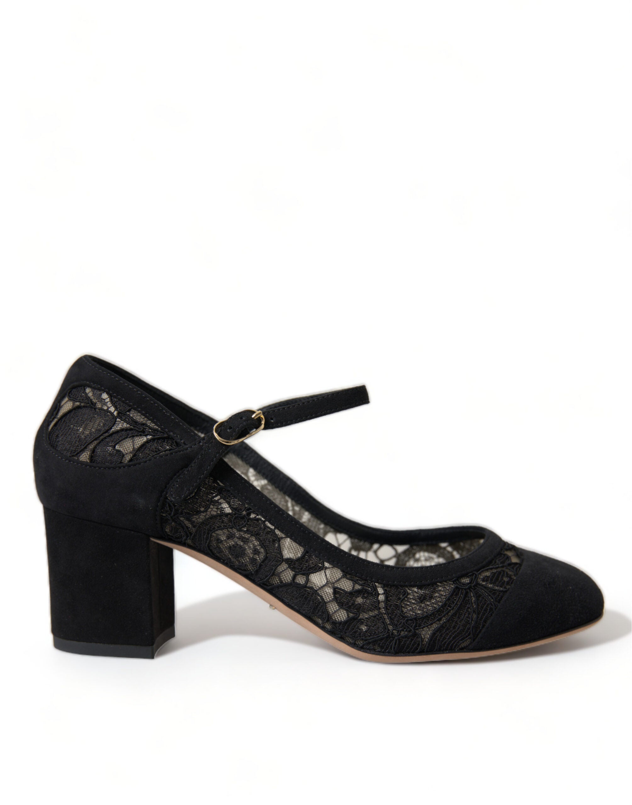 Dolce & Gabbana Black Mary Jane Taormina Lace Pumps Shoes -   -  Dolce & Gabbana.