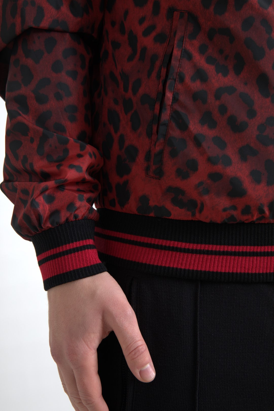 Dolce & Gabbana Red Leopard Bomber Short Coat Jacket -   -  Dolce & Gabbana.
