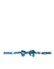 Dolce & Gabbana Blue Jazz Club Silk Adjustable Neck Papillon Bow Tie -  Neckties, Men -  Dolce & Gabbana.