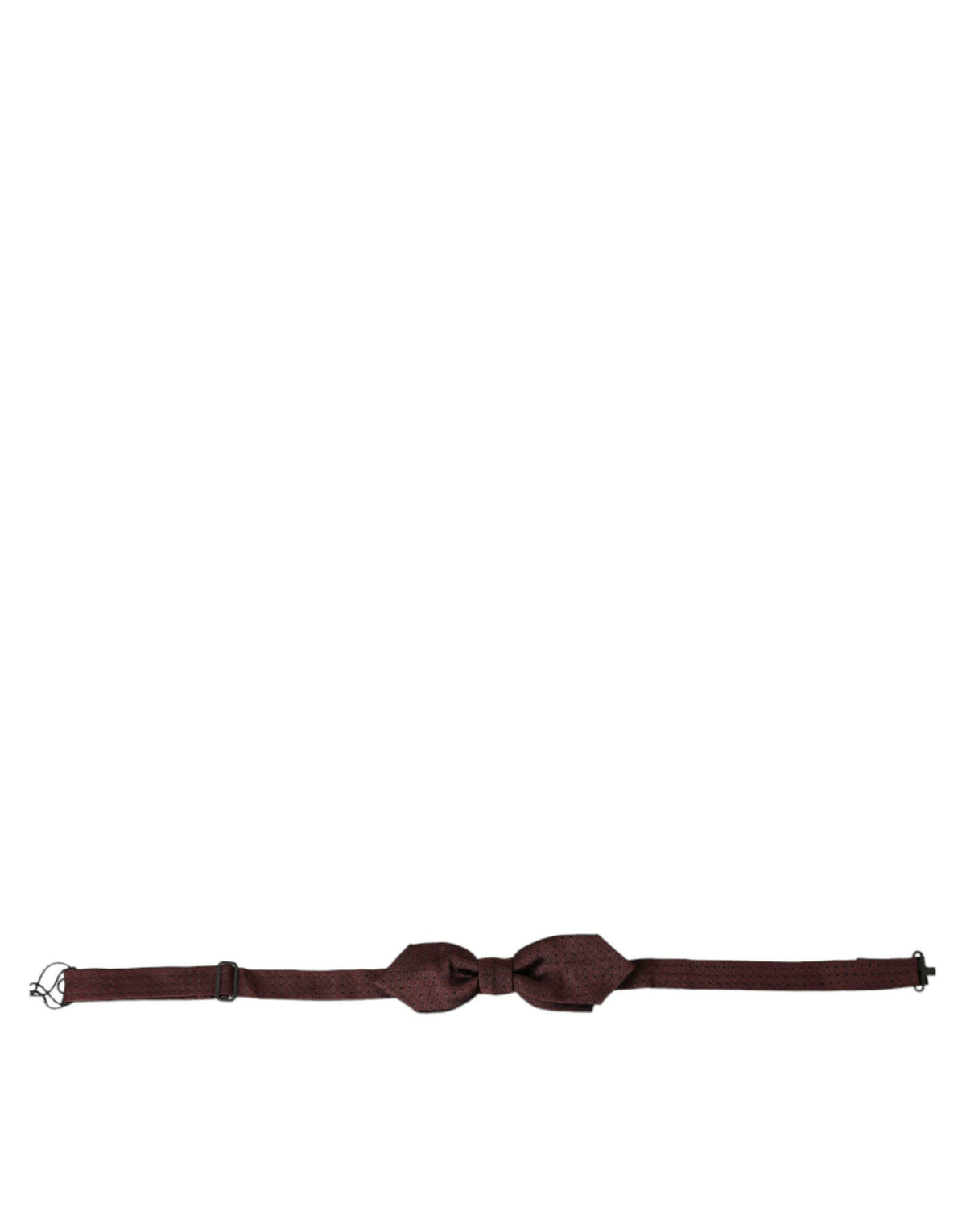 Dolce & Gabbana Red Bordeaux Silk Slim Adjustable Neck Papillon Bow Tie -  Neckties, Men -  Dolce & Gabbana.