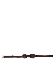 Dolce & Gabbana Red Bordeaux Silk Slim Adjustable Neck Papillon Bow Tie -  Neckties, Men -  Dolce & Gabbana.