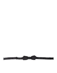 Dolce & Gabbana Black Solid Silk Adjustable Neck Papillon Bow Tie -  Neckties, Men -  Dolce & Gabbana.