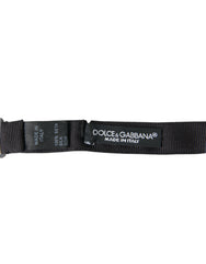 Dolce & Gabbana Black Solid Silk Adjustable Neck Papillon Bow Tie -  Neckties, Men -  Dolce & Gabbana.