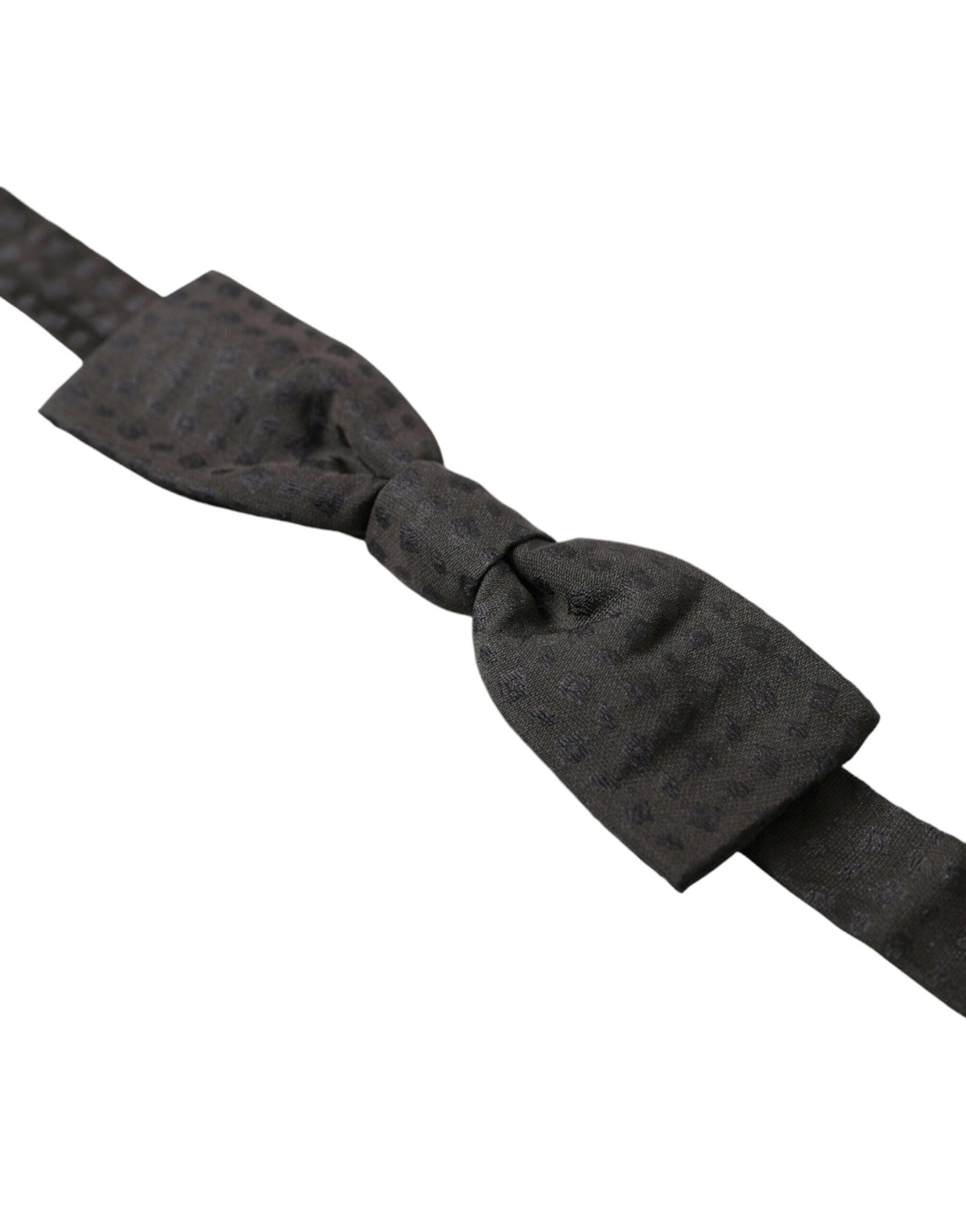 Dolce & Gabbana Brown Fantasy Silk Adjustable Neck Men Papillon Bow Tie -  Neckties, Men -  Dolce & Gabbana.