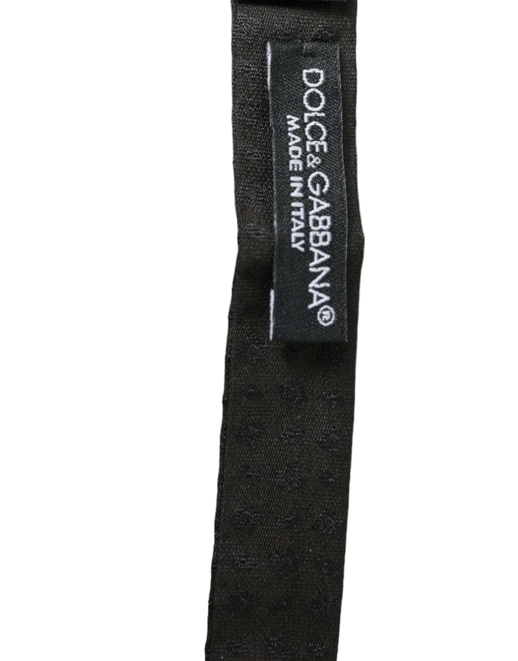 Dolce & Gabbana Brown Fantasy Silk Adjustable Neck Men Papillon Bow Tie -  Neckties, Men -  Dolce & Gabbana.