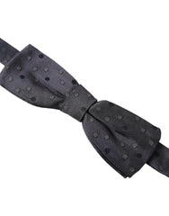 Dolce & Gabbana Blue Polka Dot Silk Adjustable Neck Men Papillon Bow Tie -  Neckties, Men -  Dolce & Gabbana.
