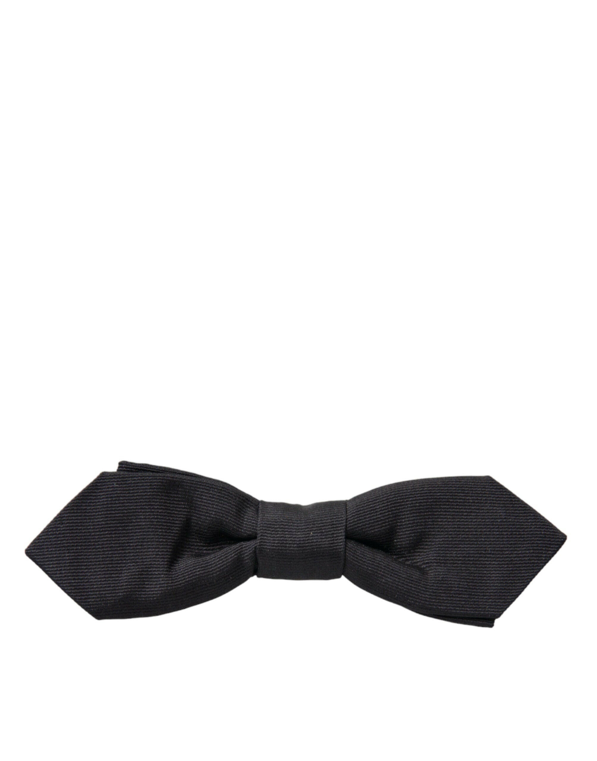 Dolce & Gabbana Black Silk Adjustable Neck Men Papillon Bow Tie -  Neckties, Men -  Dolce & Gabbana.