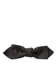 Dolce & Gabbana Brown Polyester Silk Adjustable Neck Men Papillon Bow Tie -  Neckties, Men -  Dolce & Gabbana.