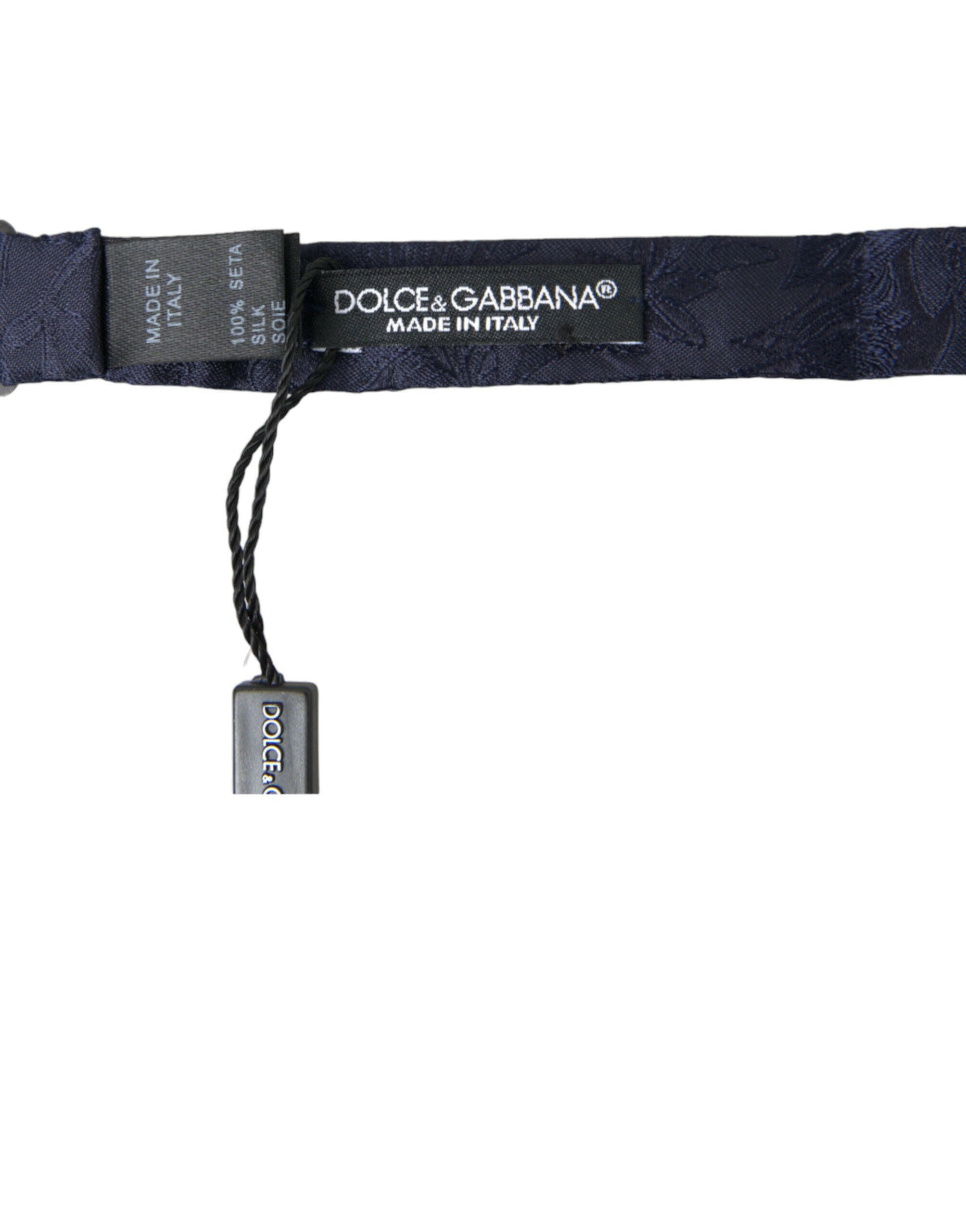Dolce & Gabbana Blue Silk Adjustable Neck Men Papillon Bow Tie -  Neckties, Men -  Dolce & Gabbana.