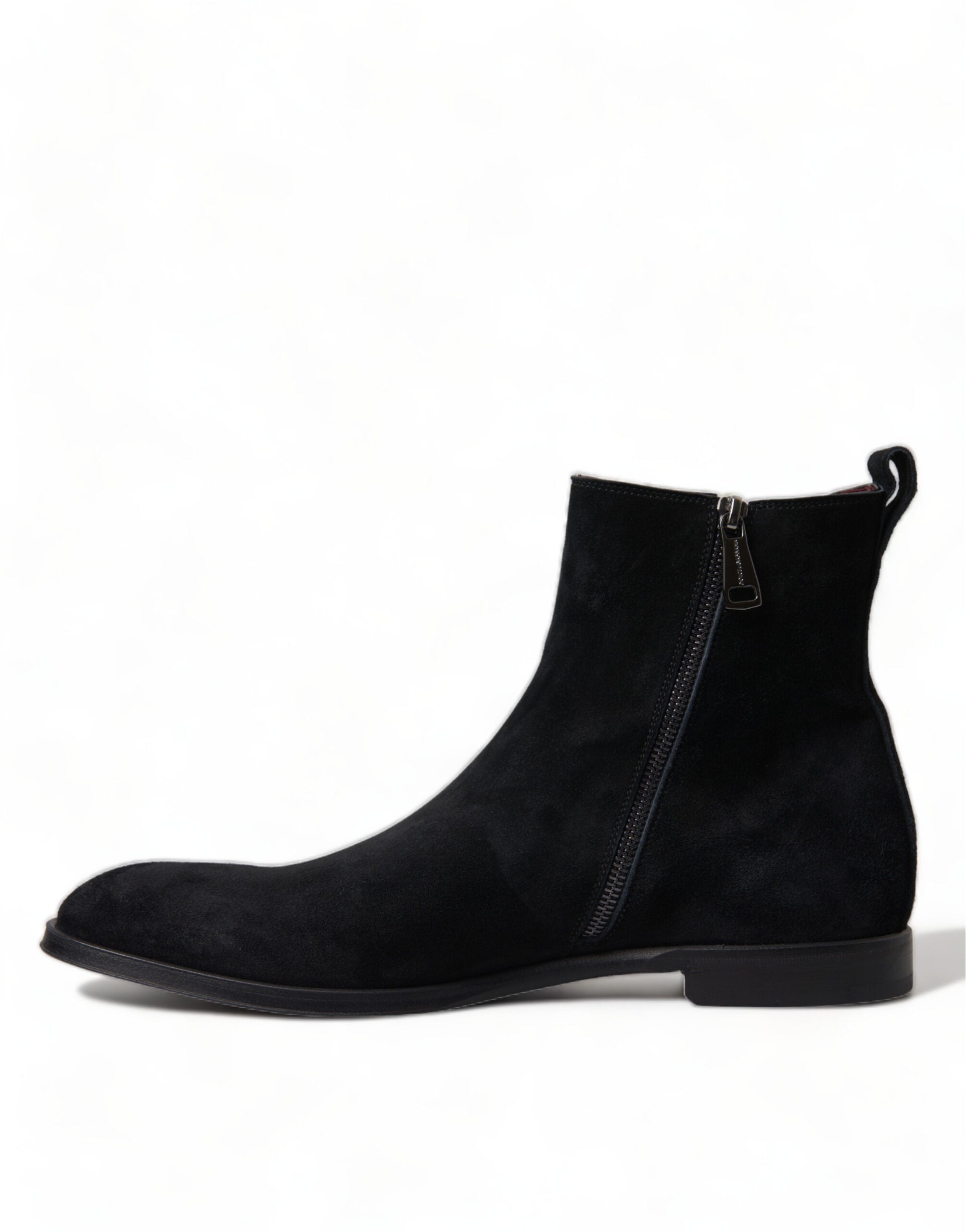 Dolce & Gabbana Black Suede Leather Mid Calf Men Boots Shoes -   -  Dolce & Gabbana.