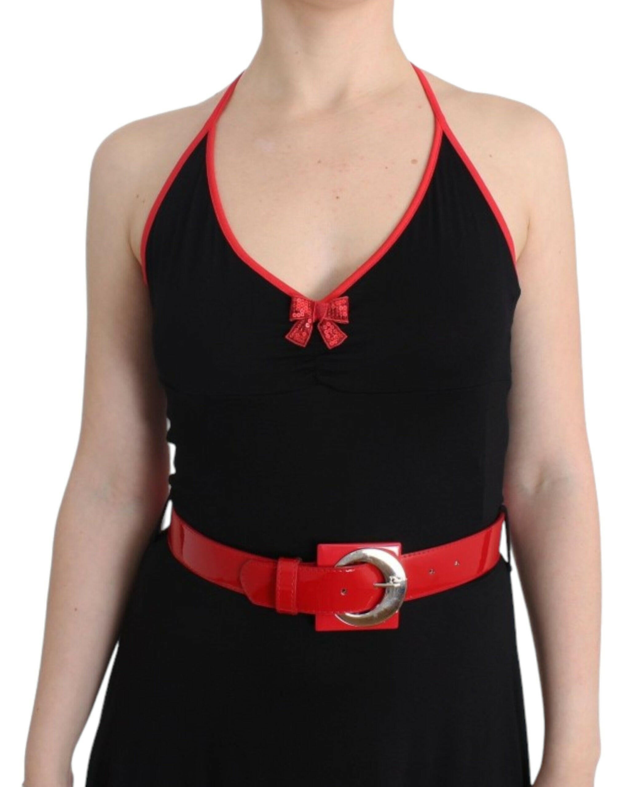 Roccobarocco Black belted palladio dress -   -  Roccobarocco.
