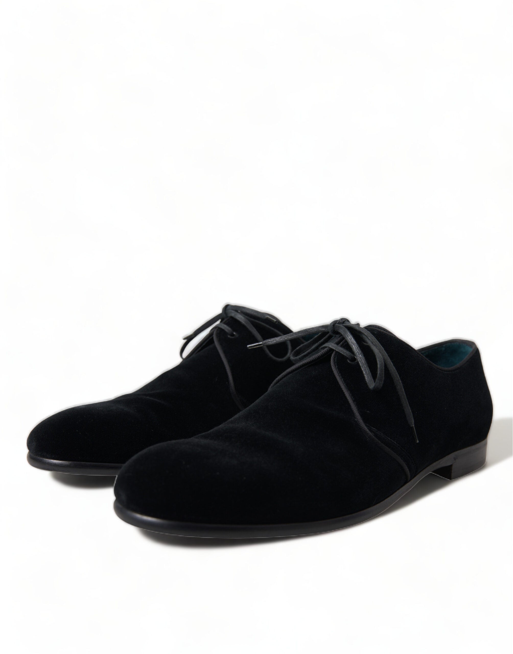 Dolce & Gabbana Black Velvet Lace Up Formal Derby Dress Shoes -   -  Dolce & Gabbana.