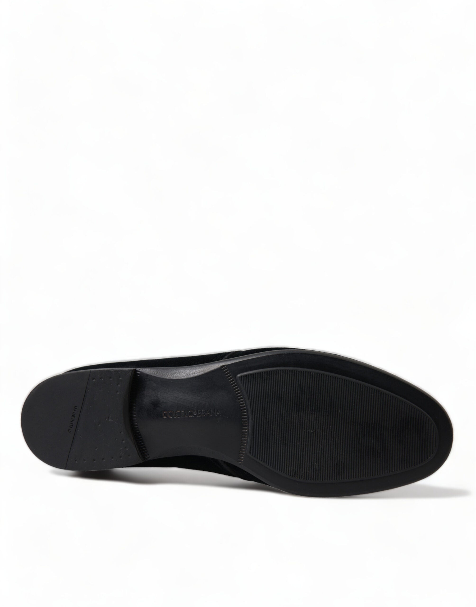 Dolce & Gabbana Black Velvet Lace Up Formal Derby Dress Shoes -   -  Dolce & Gabbana.