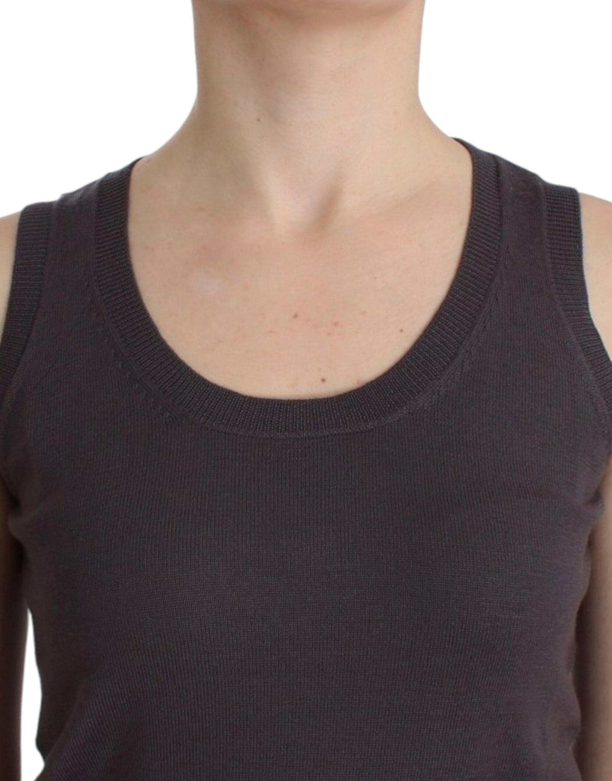 John Galliano Brown knit tank top -   -  John Galliano.
