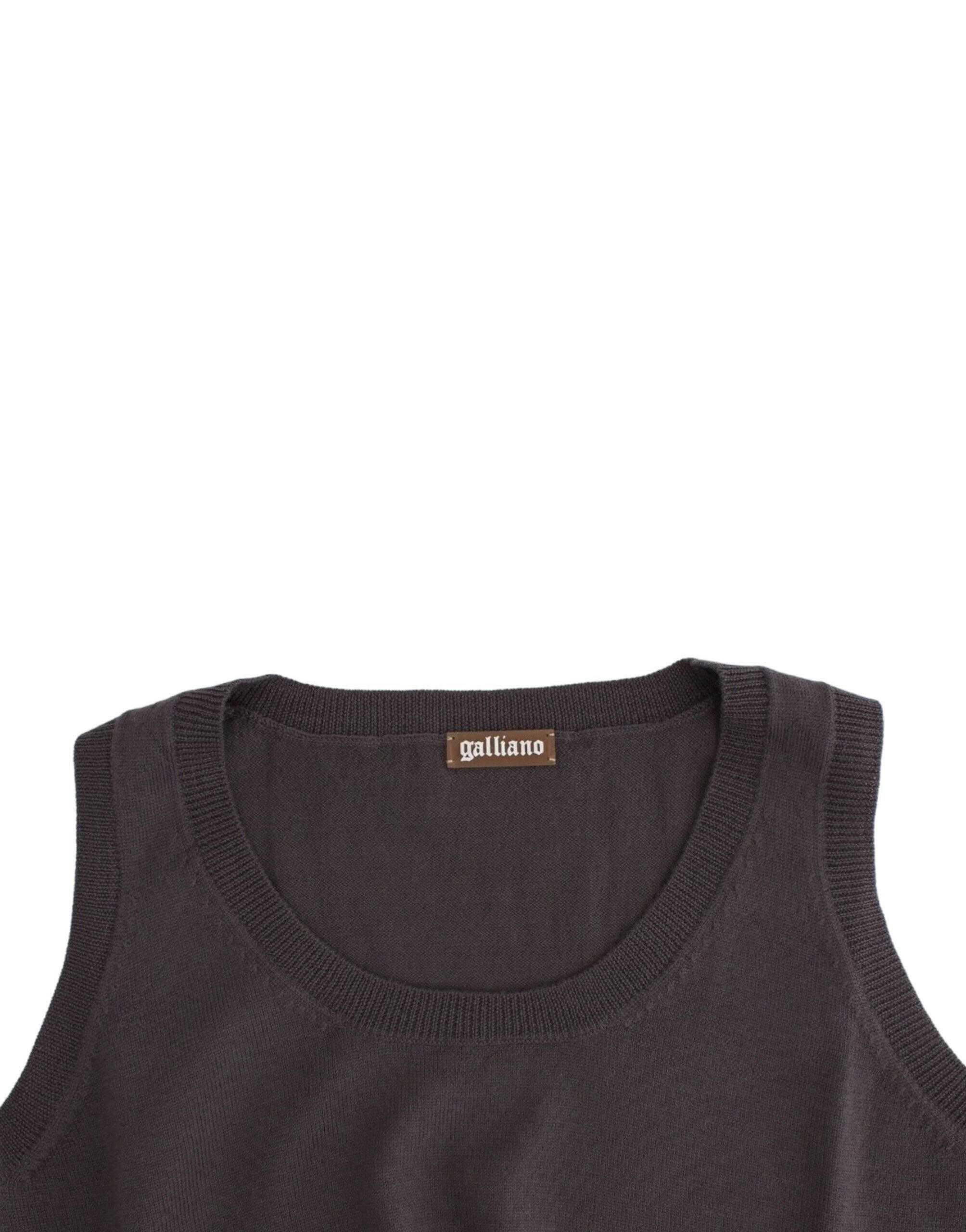 John Galliano Brown knit tank top -   -  John Galliano.