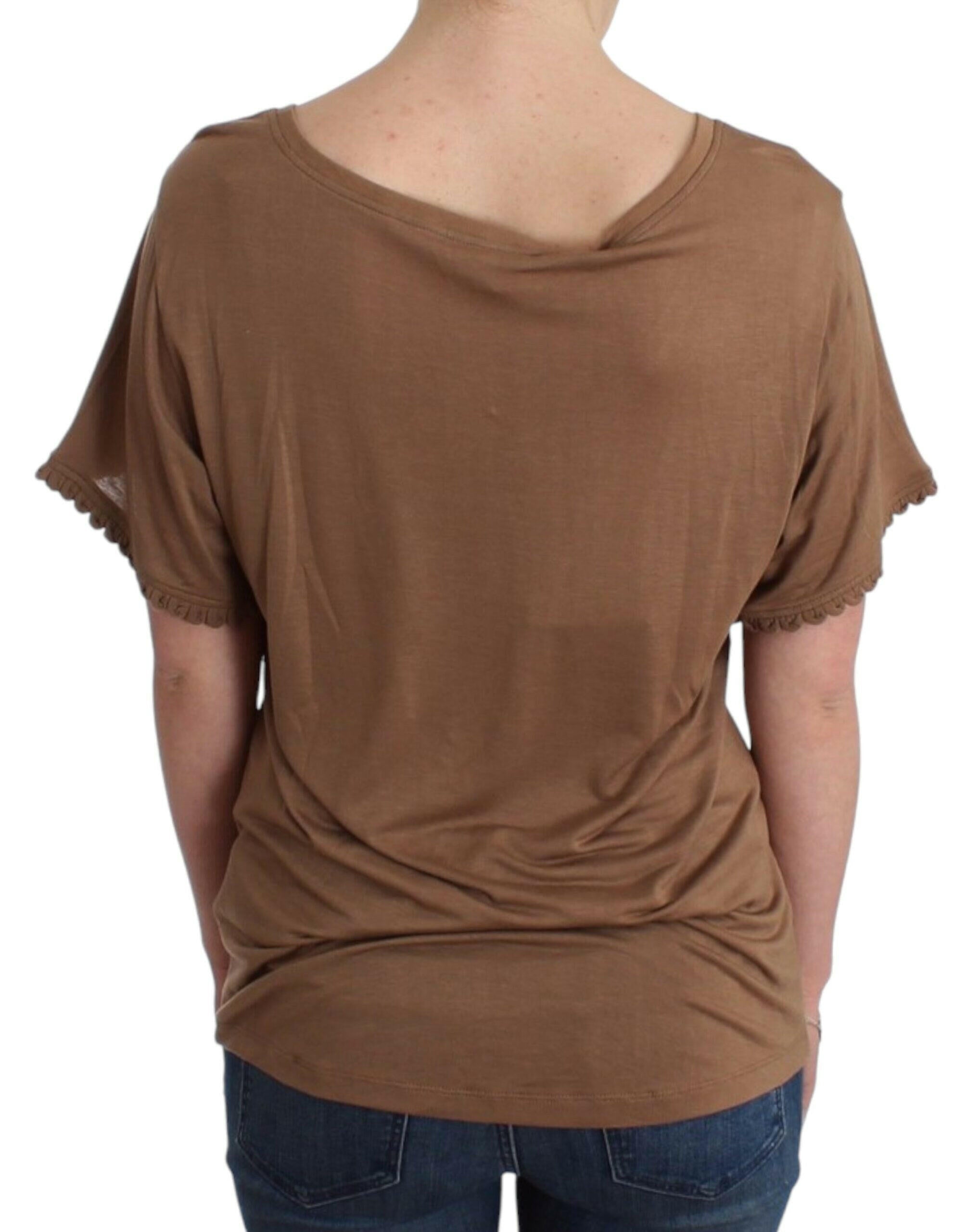 John Galliano Brown shortsleeved top -   -  John Galliano.