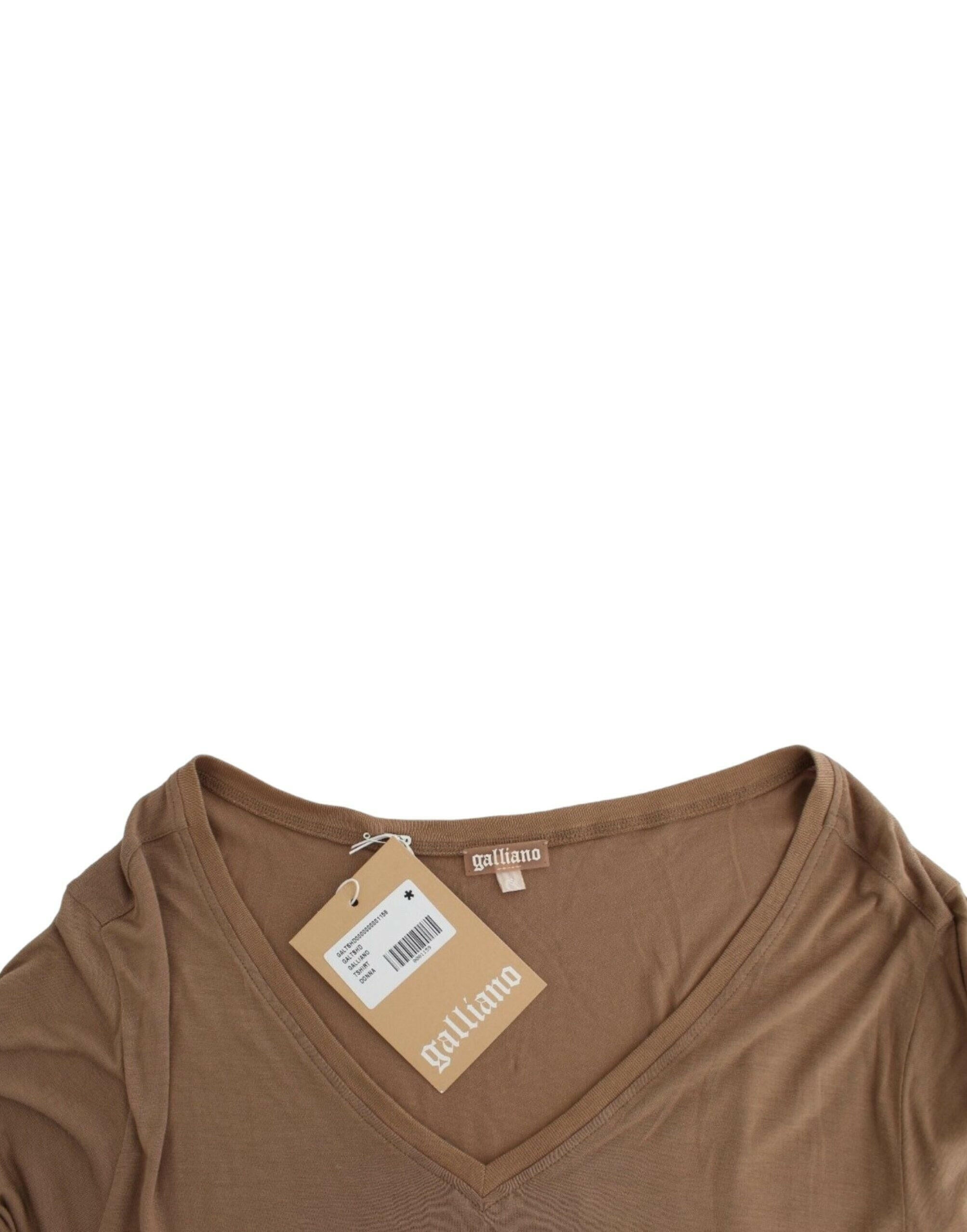 John Galliano Brown shortsleeved top -   -  John Galliano.