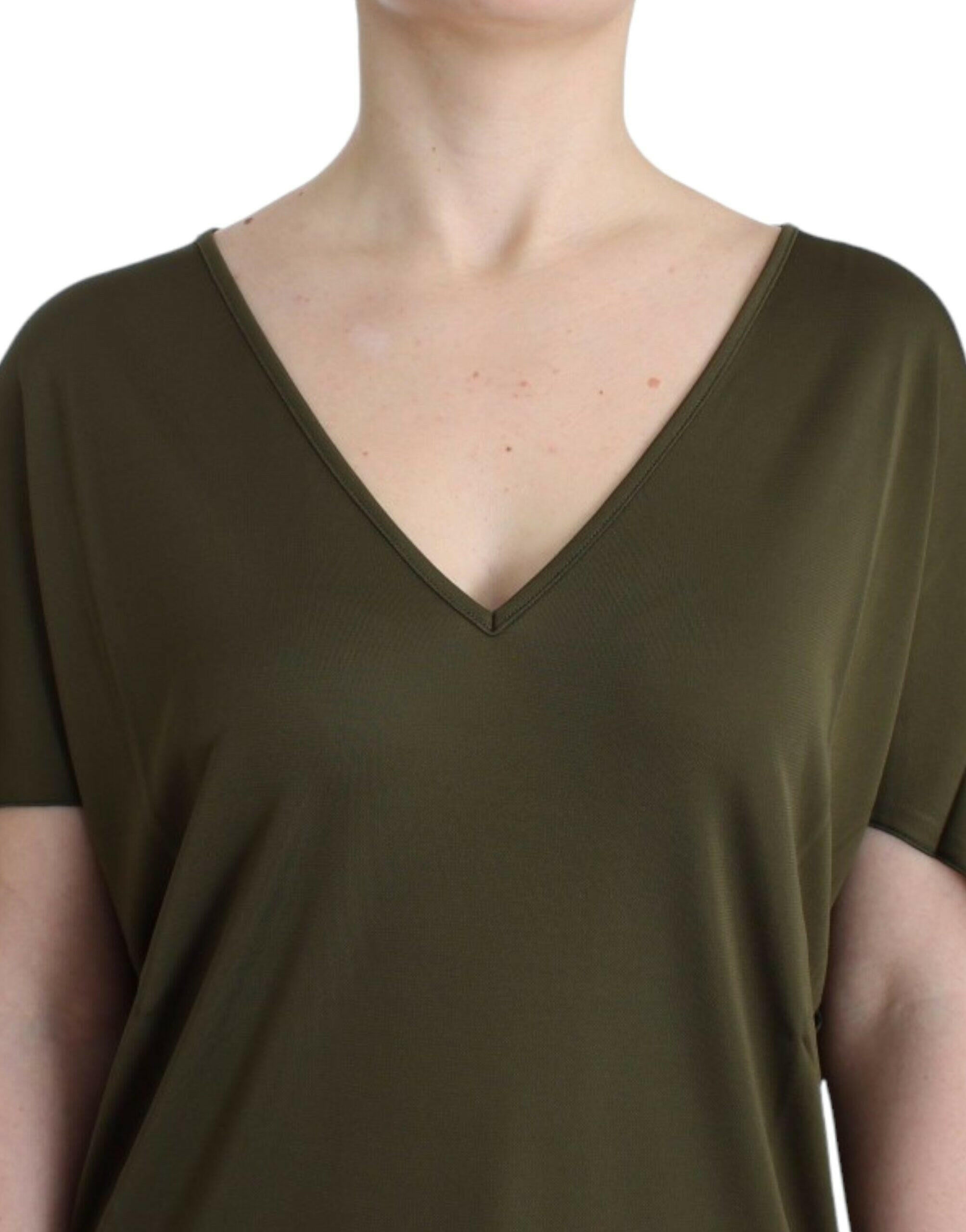 John Galliano Green shortsleeved blouse top -   -  John Galliano.
