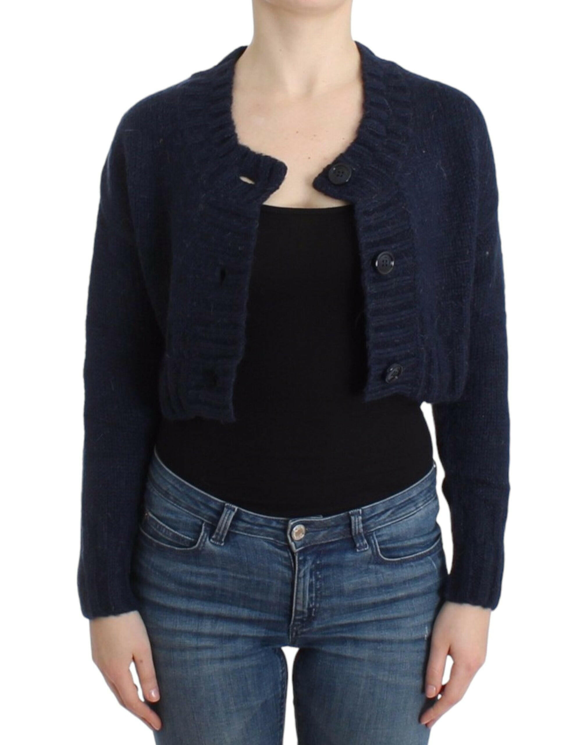 John Galliano Blue cropped cardigan -   -  John Galliano.