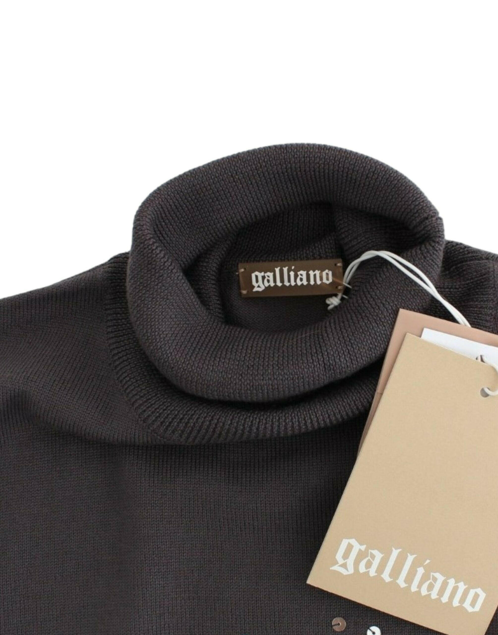 John Galliano Brown turtleneck cotton sweater -   -  John Galliano.